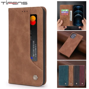 luxury pu leather flip wallet phone case for iphone 13 12 mini 11 pro xs max xr x 8 7 6 6s plus se 2020 magnetic skin bags cover free global shipping