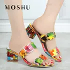 Босоножки женские на высоком квадратном каблуке, туфли-лодочки, туфли с открытым носком для свадьбы, вечеринки, черные сандалии