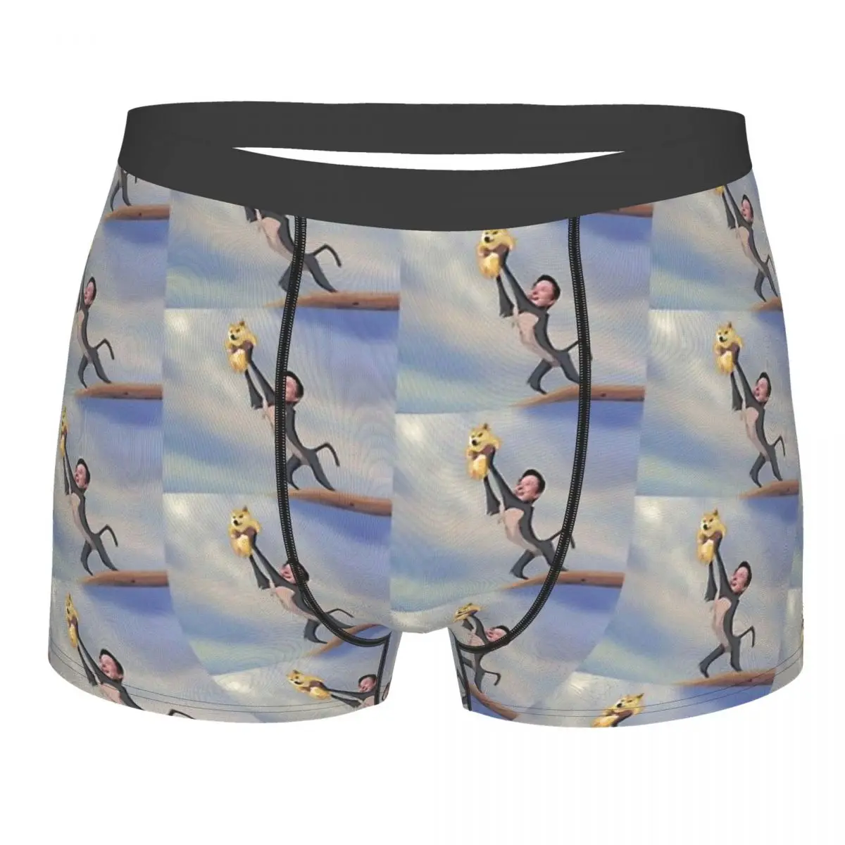 

Dogecoin Doge Coin Cryptocurrency Fan Art Underpants Homme Panties Men's Underwear Print Shorts Boxer Briefs