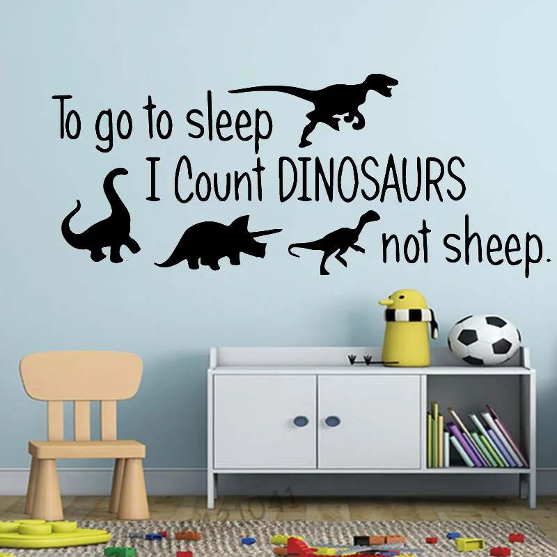 

Home Dinosaur Quote Wall Stickers House Decoration Accessories For Baby Kids Rooms Decor Art Decals Boys Bedroom Decor