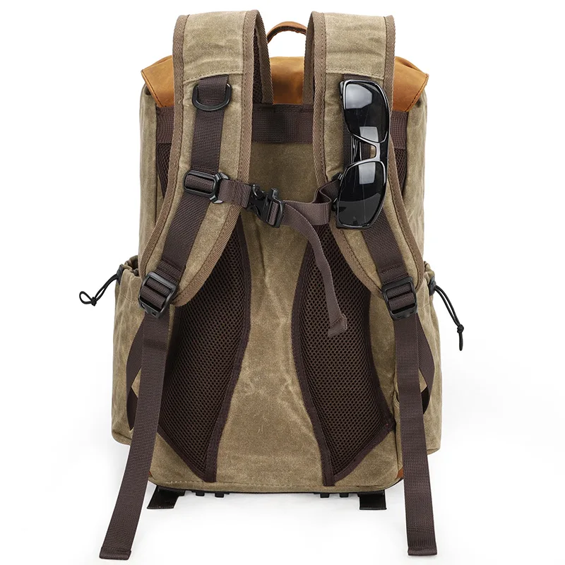 Camera Backpack Canvas Bag Photography Water Repellent DSLR SLR With Rain Cover Camcorder Bags | Багаж и сумки