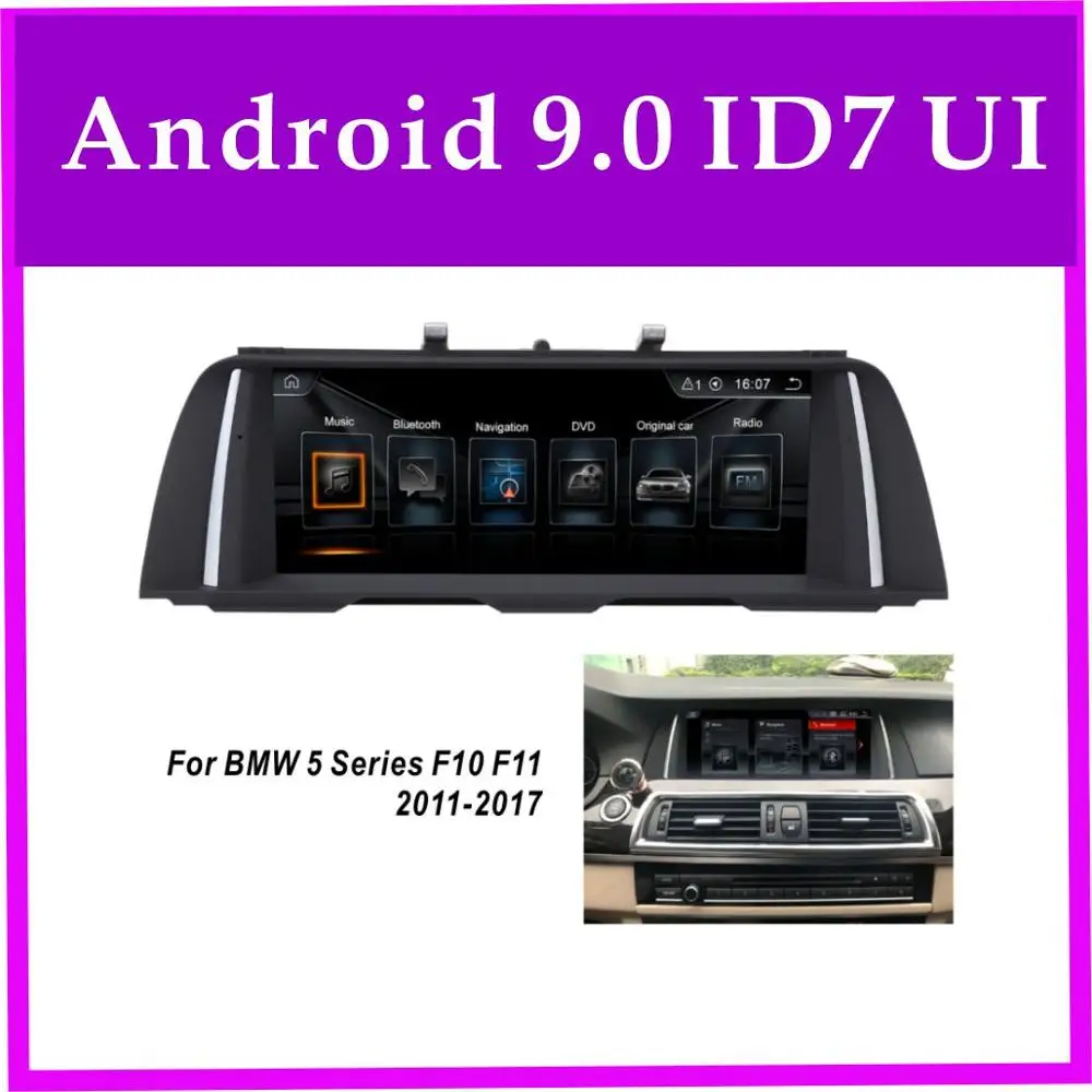 

JSTMAX 10.25" Android 9.0 Car GPS Navi Radio head unit player For BMW 5 Series F10 F11 2011-2012 CIC 2013-2016 NBT Player
