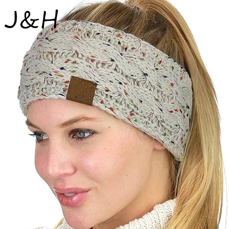 Новая модель вязаная крючком повязка на голову тюрбан зимняя женская эластичная