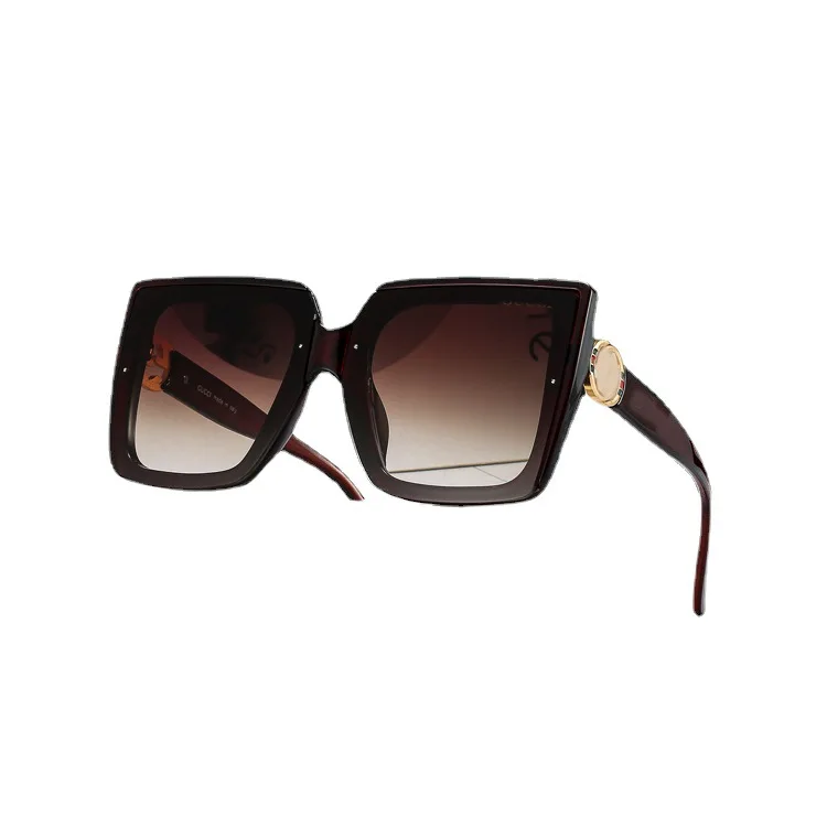

2021 New Square Sunglasses Women Vintage Letter Frame Sun Glasses Luxury Brand Design Classic Shades Driving UV400 Gafas Oculos