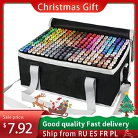 3080168262 colors double headed marker pen set sketching oily tip alcohol based markers for manga drawing school art supplies