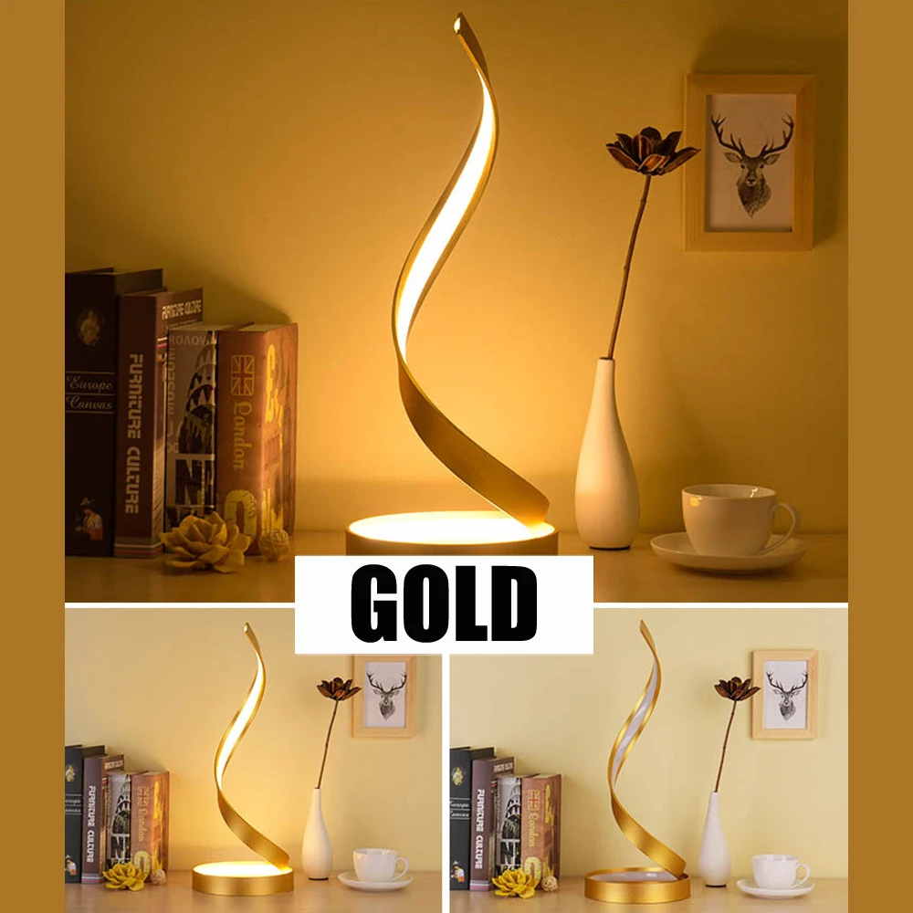 Современная настольная лампа креативная Светодиодная 12 Вт с регулируемой