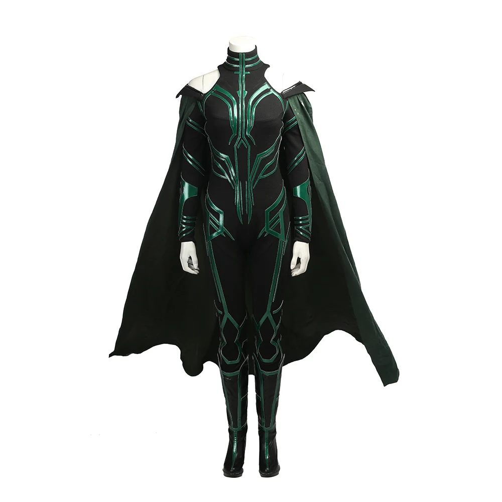 Тор Ragnarok Hela Косплей Костюм Hela наряд для взрослых женщин необычный плащ-комбинезон для Хэллоуина на заказ косплей ONSEN