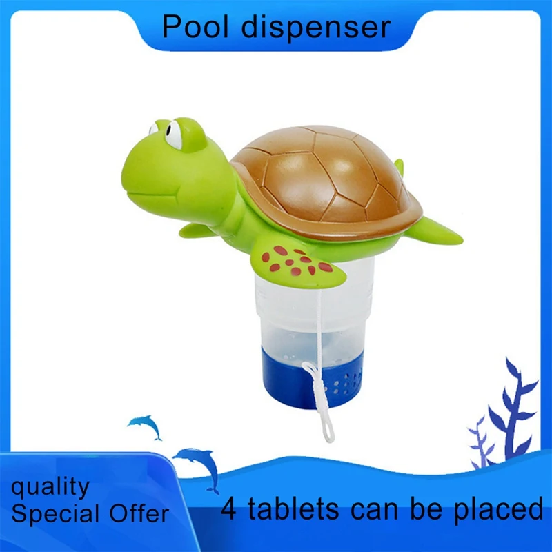 

Turtle Chlorine Floater Foldable Pool Dispenser Release Adjustable Home Indoor Outdoor Swimming Pool Tub Spa Accessories New
