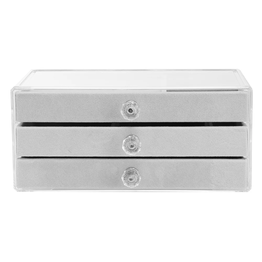 

1pc Acrylic Jewelry Storage Box Jewelry Box Earrings Ring Storage Jewelry Box