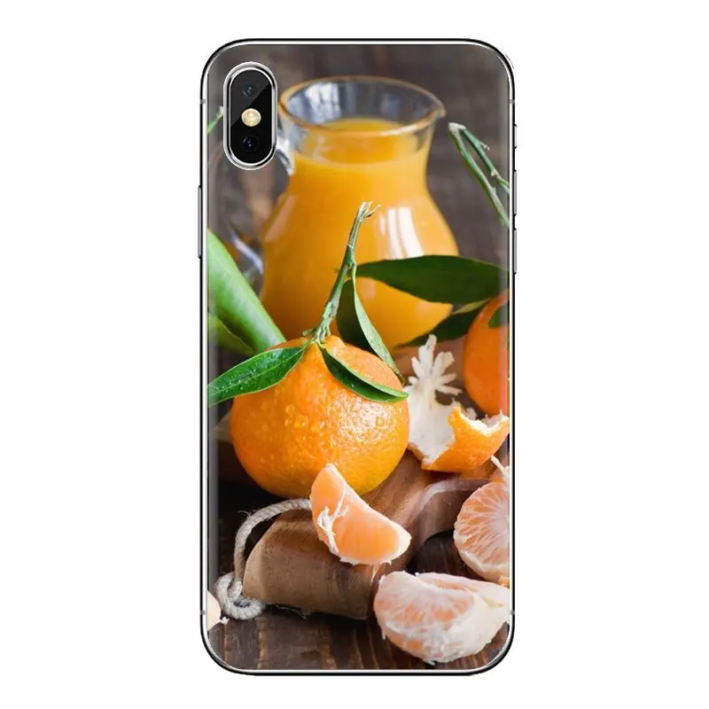 Food Wallpaper Tangerine For Xiaomi Redmi 4 3 3S Pro Mi3 Mi4 Mi4i Mi4C Mi5 Mi5S Mi Max Note 2 Transparent Soft Cases Covers |