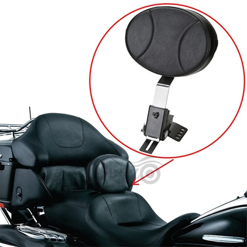 

Motorcycle Adjustable Driver Backrest Sissy Bar For Harley Touring Electra Glide Road King Street Glide