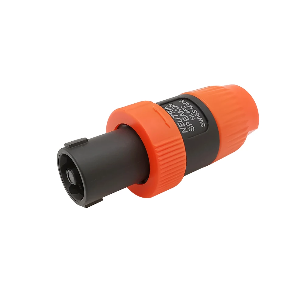 2шт 4-х полюсный аудио адаптер разъема гнезда Speakon Female Jack Socket с разъемом Pin NL4FC Male Plug Twist Lock для акустического кабеля