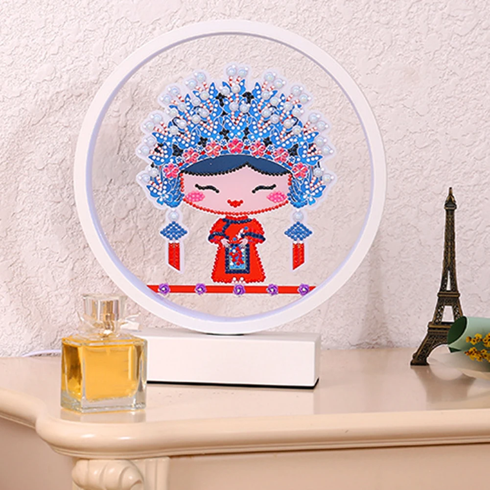 Цвет праздничный умный голосовой Управление настольные лампы DIY Алмазная