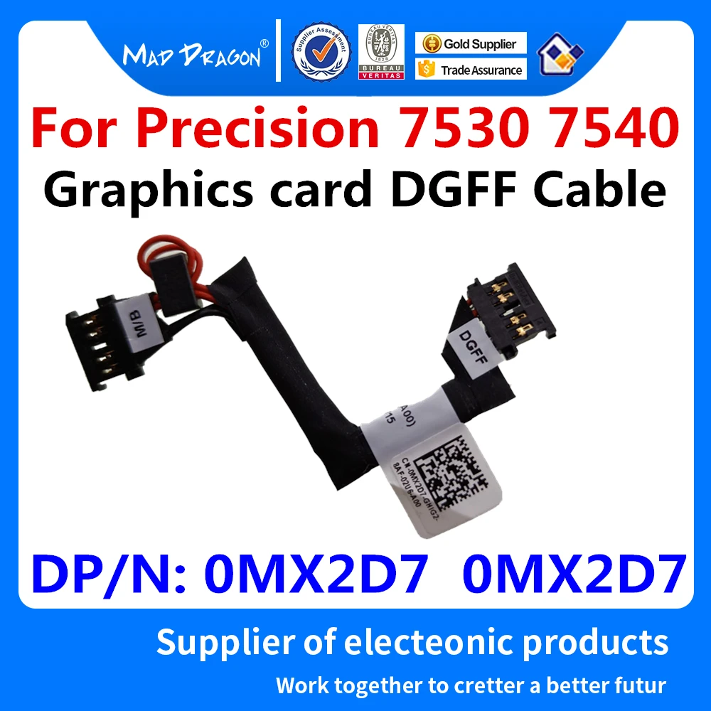 

NEW Original Laptop Graphics card DGFF Cable For Dell Precision 7530 7540 M7530 M7540 DAP10 DGFF Cable 0MX2D7 MX2D7 DC02002ZN00