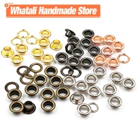 50pcs mixed 5 colors hole metal grommets eyelets with washer for leathercraft accessories diy shoes belt cap bag tags clothes