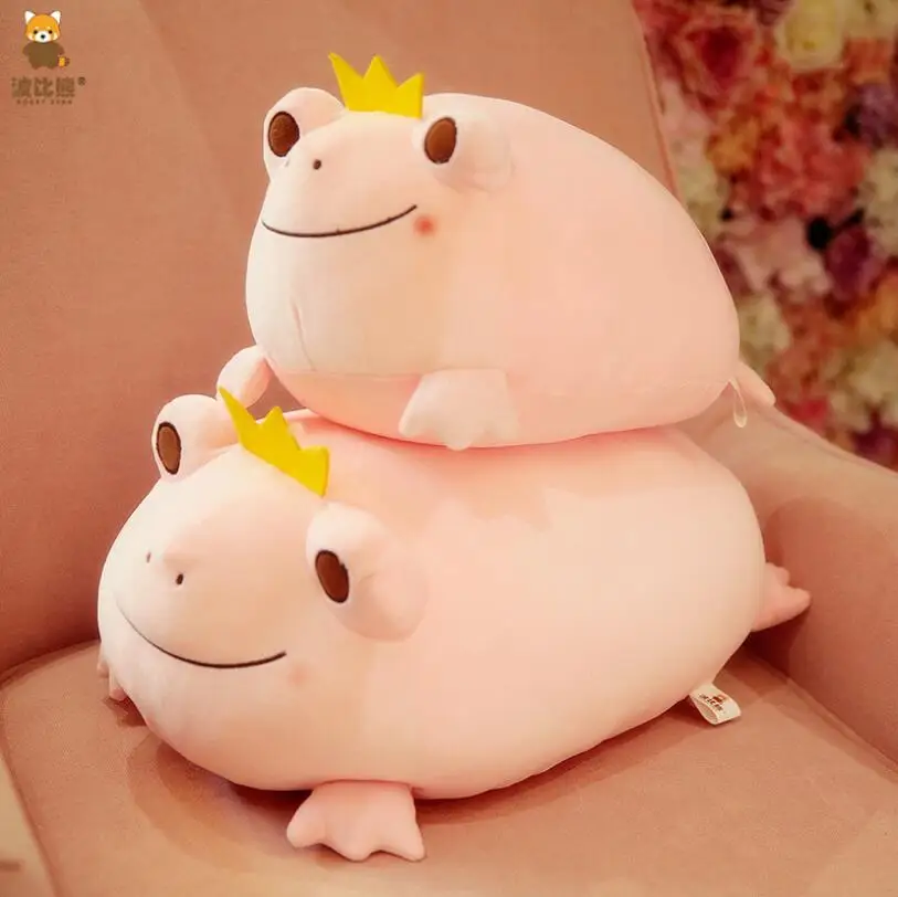 Супер мягкая плюшевая игрушка в виде короны лягушки набивные большие глаза