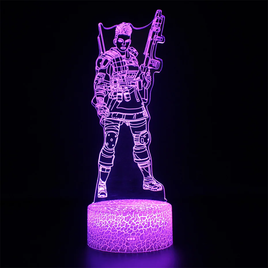 APEX Legends Nightlight 3d Table Lamp Battle Royale Sleep Illusion USB Touch Sensitive Light | Игрушки и хобби