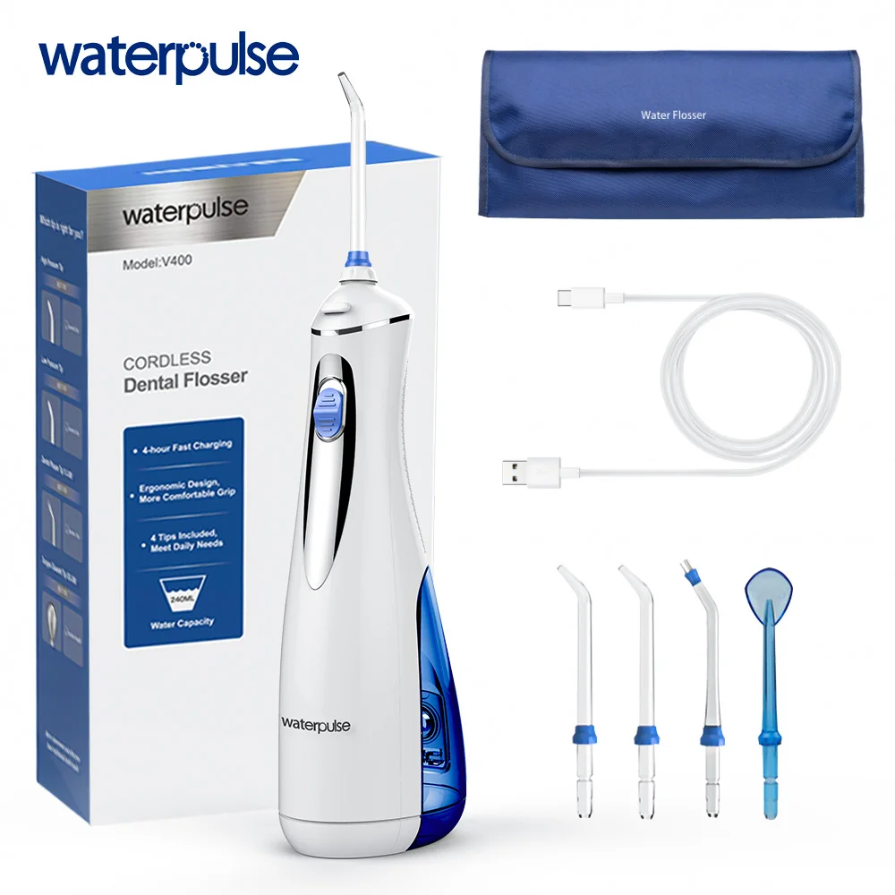 Ирригатор для полости рта Waterpulse V400 портативный беспроводной ирригатор с
