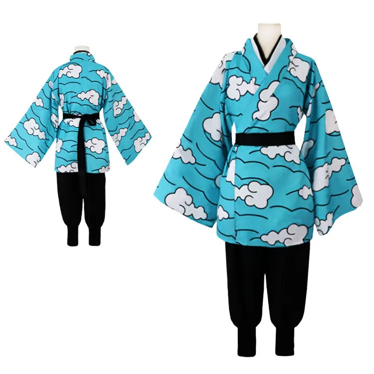 Demon Slayer: Kimetsu no Yaiba Kamado Tanjirou Urokodaki Sakonji Haori Kimono Yukata Uniform Anime Customize Cosplay Costumes |
