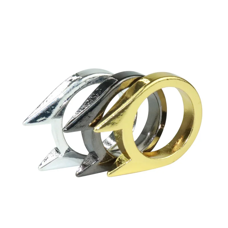

New Fashion Simple Ring Ring Multifunctional Self-defense Ring Men And Women Simple Creative Broken Window Ladies Anti-wolf Ring