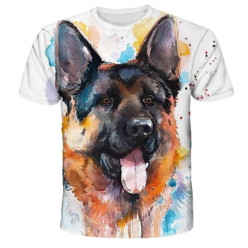 

2021 summer new style, comfortable, breathable, sporty style T-shirt, funny pet cartoon pet pet shirt