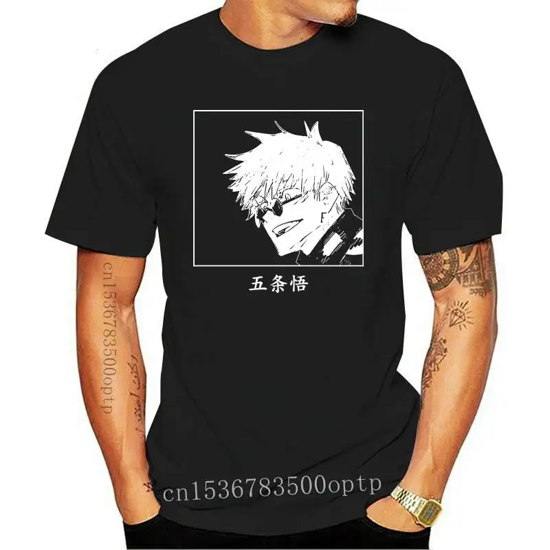

New Anime Jujutsu Kaisen T Shirt Men Kawaii Summer Tops Gojo Satoru Graphic Tees Cool Cartoon Unisex T-shirt Male