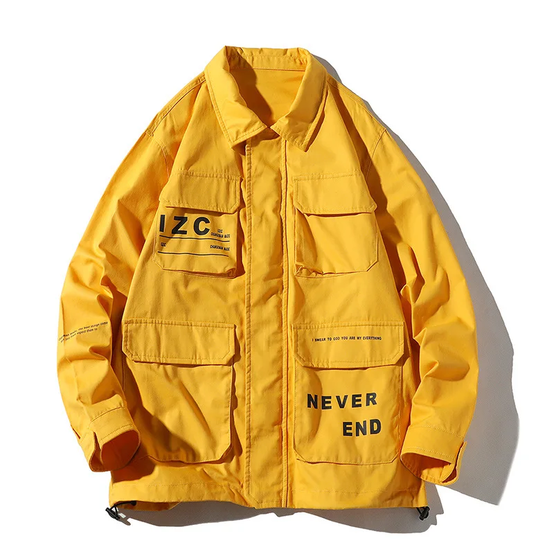 Ветровка мужская с надписью тонкая куртка на молнии Повседневная Верхняя одежда