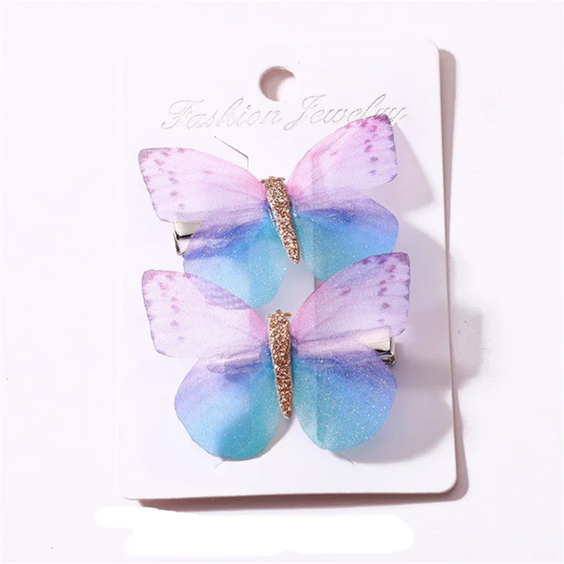 Заколки для волос в виде бабочек девочек | Красота и здоровье