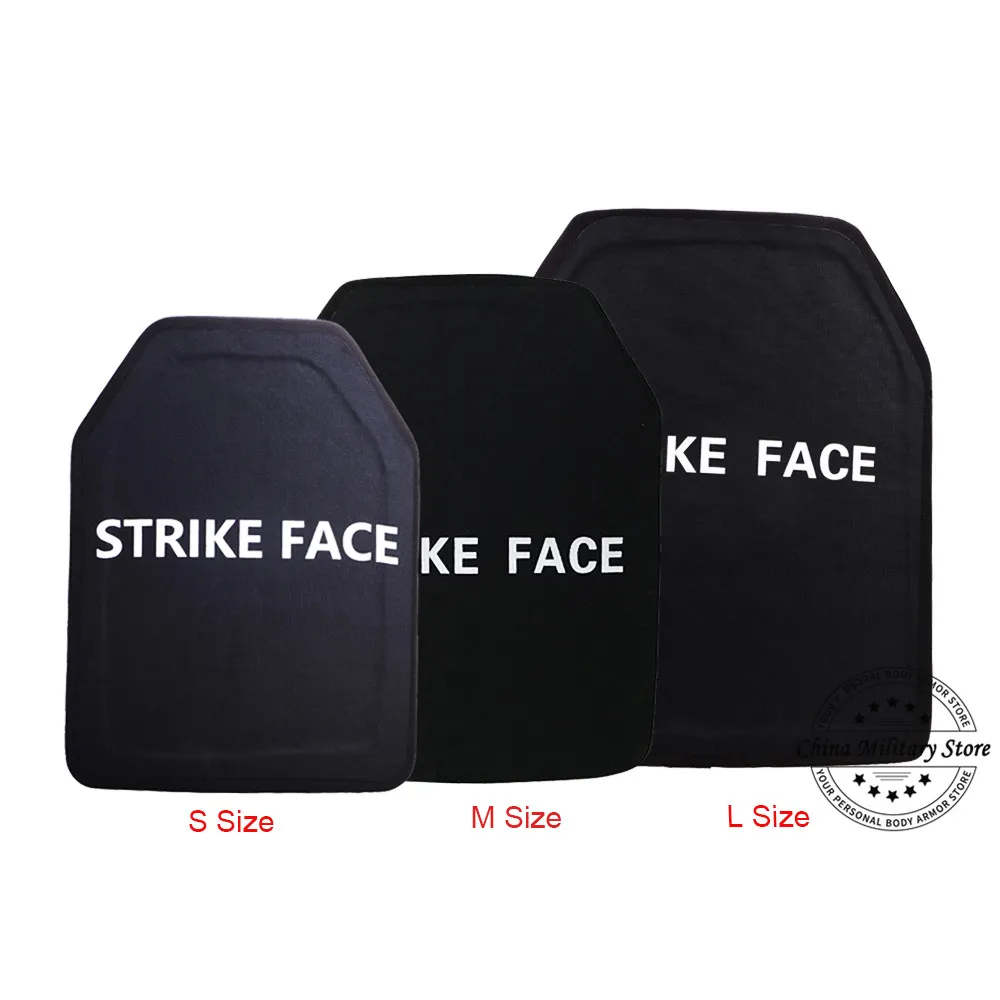 

1pc NIJ Level 3 III Alumina & PE Stand Alone Bulletproof Plate Ballistic Panel From Size S To L Body Armor Ballistic Plate