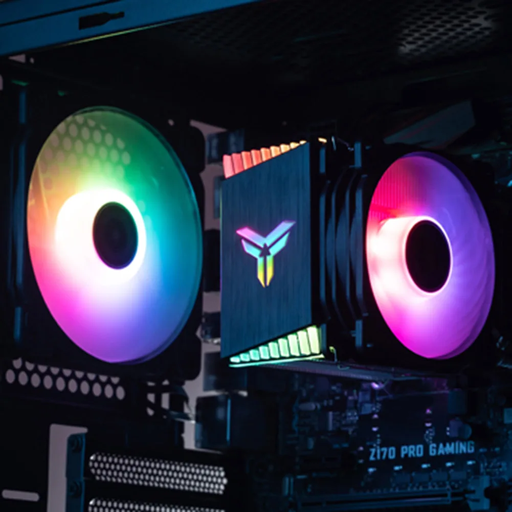 Кулер для процессора Jonsbo CR1400 PWM 4Pin 12 В PC со светодиодной подсветкой RGB 4 тепловые