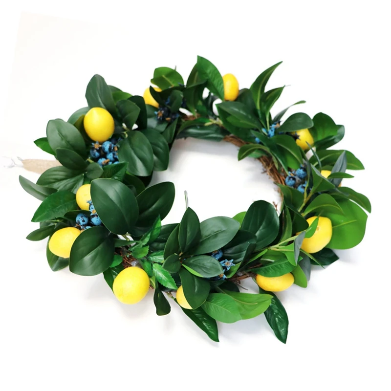 

Simulation Lemon Garland Autumn Harvest Festival Wall Decoration Door Hanging Wall Decoration