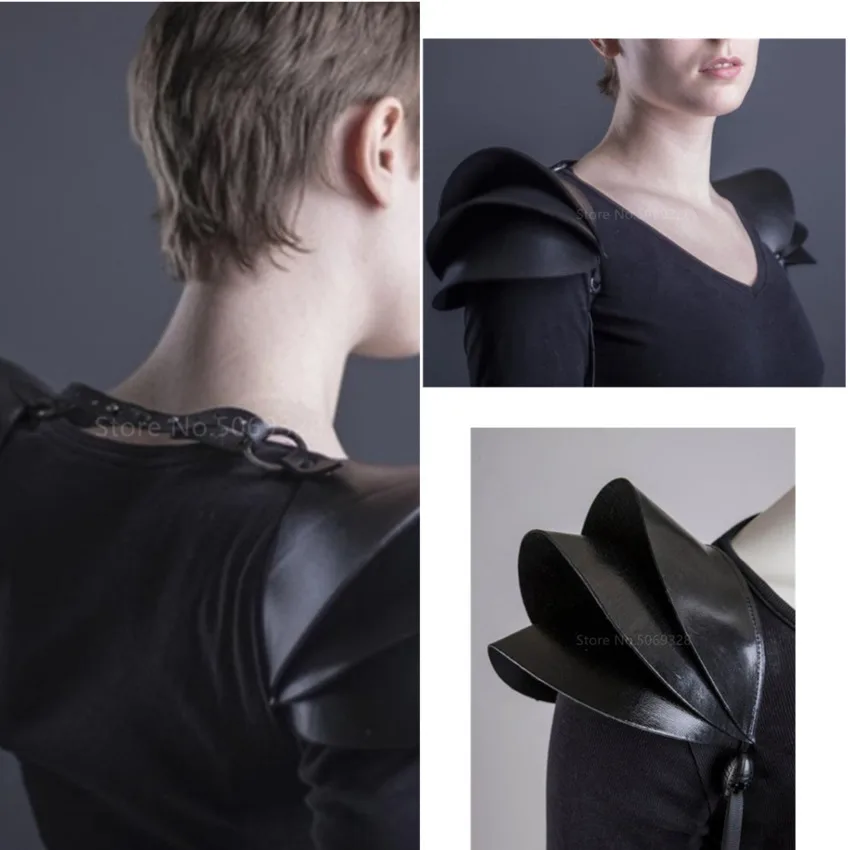 Мужской Кожаный Костюм викинга воина средневековая бронежилет аксессуары для