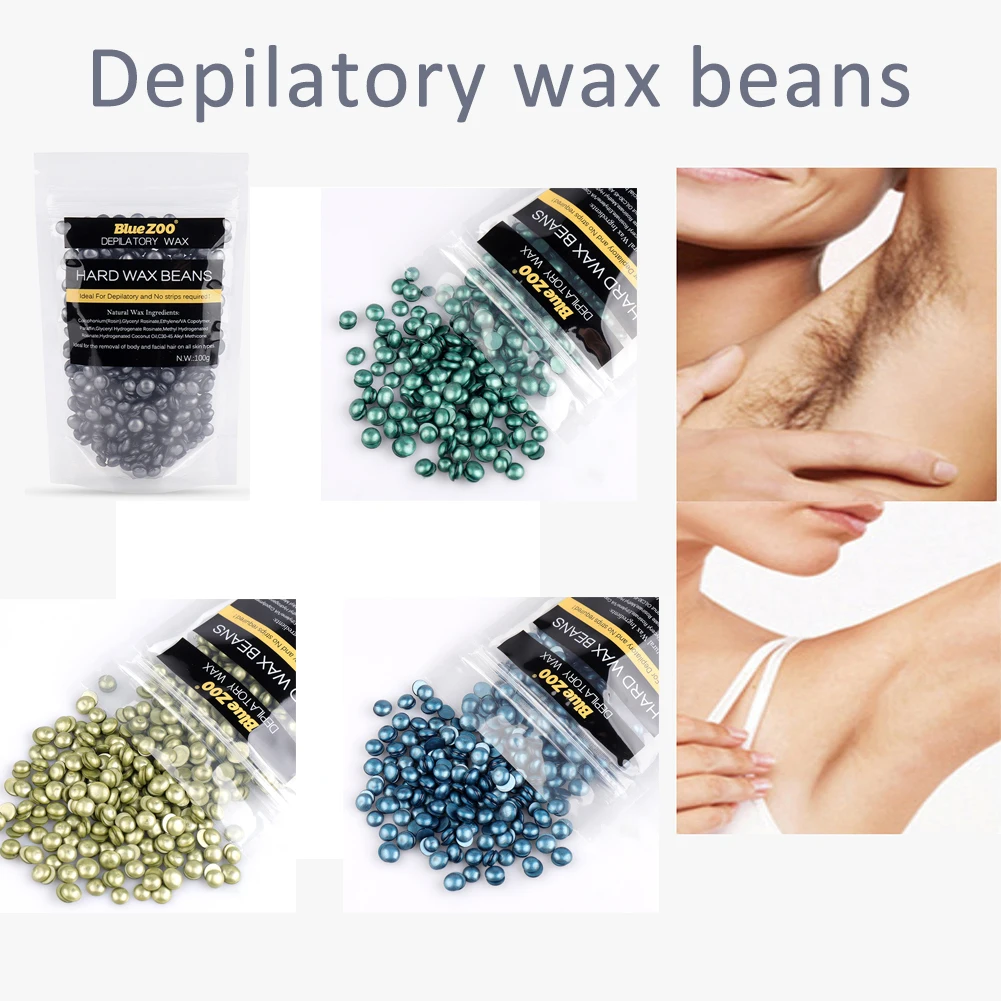 

100g Wax Beans Summer Depilatory Hot Film Hard Wax Pellet Waxing Bikini Hair Removal Bean Dropship Hair Removal Products
