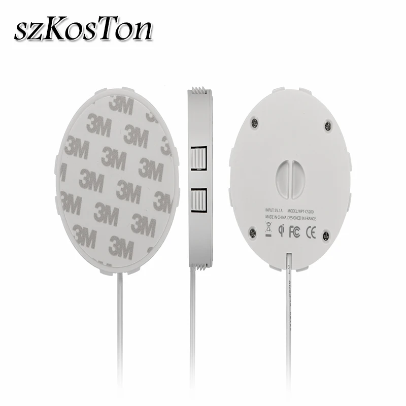 fast qi wireless charger invisible desktop furniture table hidden embedded adsorption suspension for iphone 11 x for samsung free global shipping