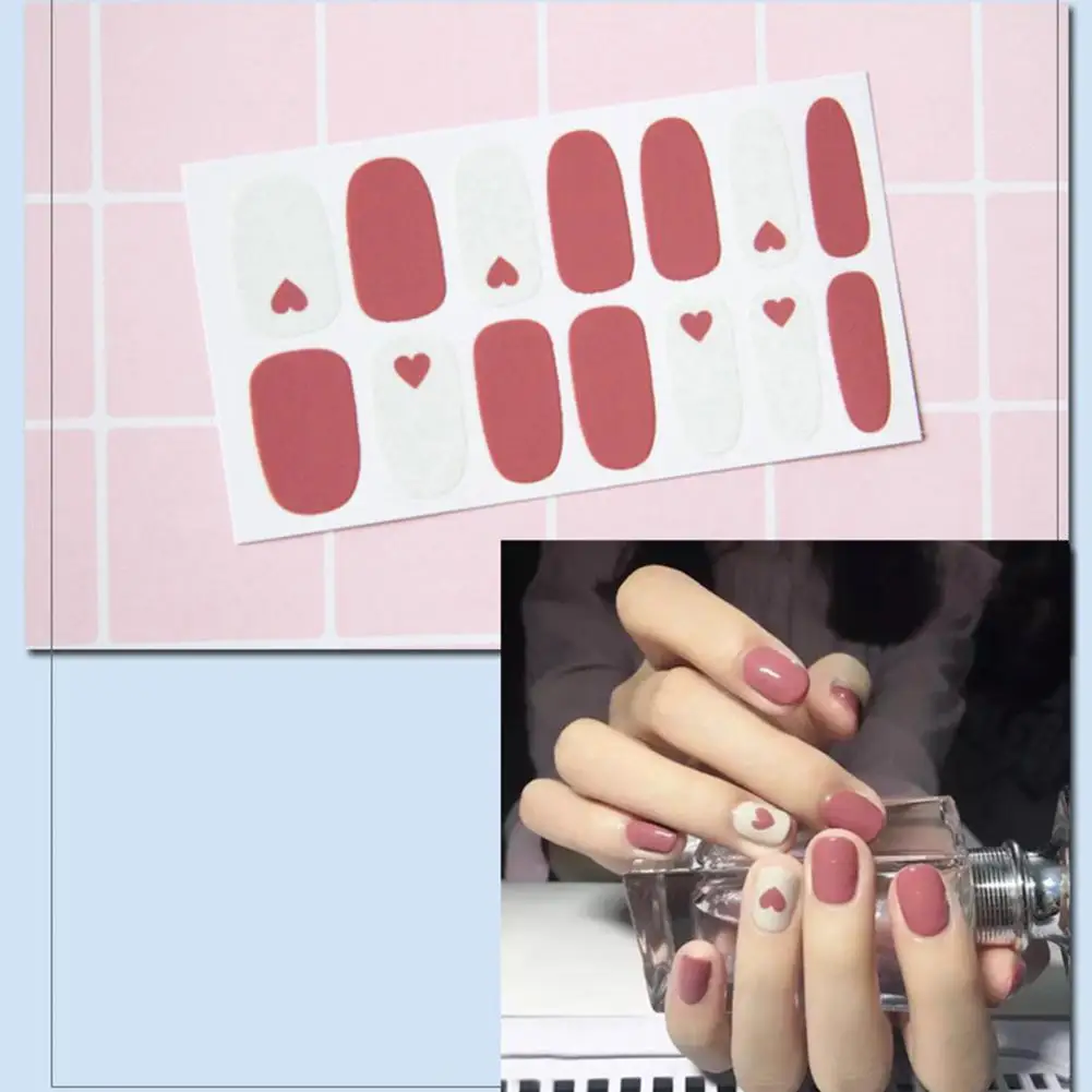 

1 Sheet Manicure Decal Universal Long Lasting Fine Workmanship Nail Art Transfer Sticker for Photography