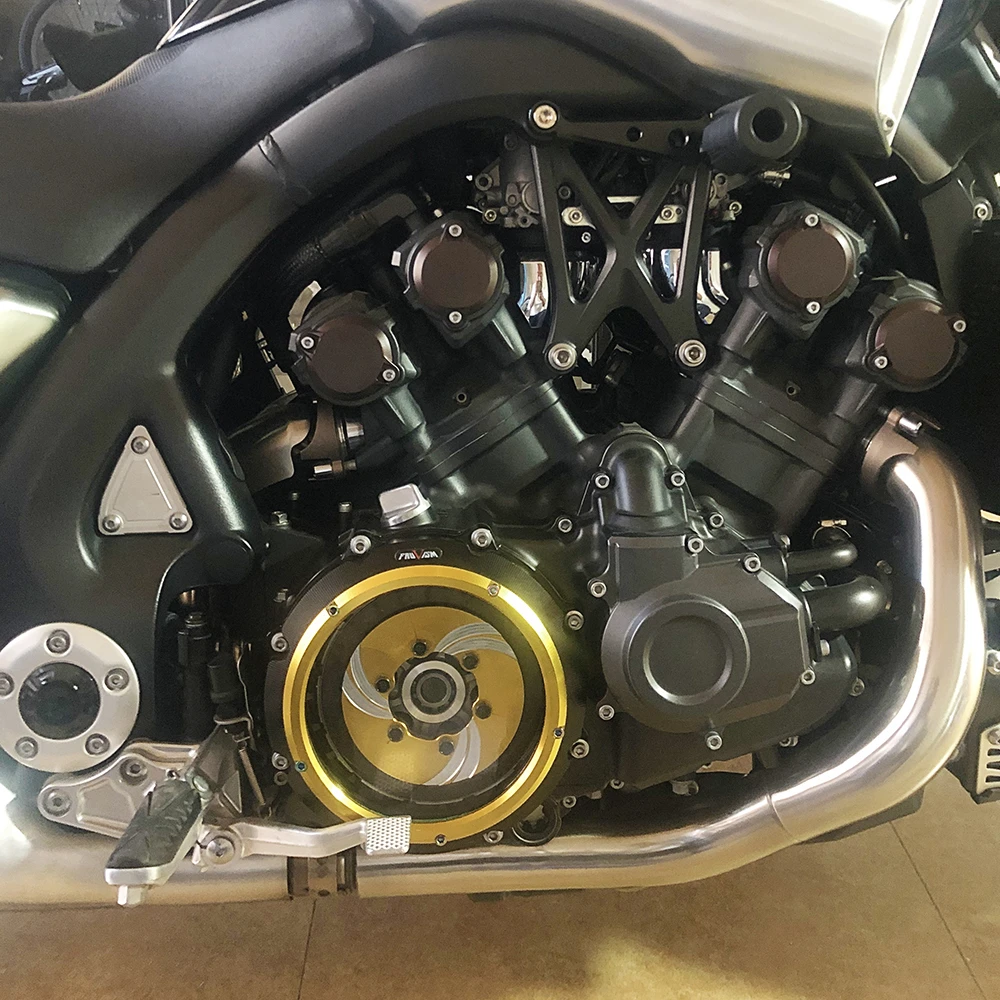 CNC V-max 1700 Motorklare Kupplungsdeckelschutz für Yamaha Vmax 1700 2009–2020 2019 2018 2017 2016 2015 2014 2013 2012 – Detail 3