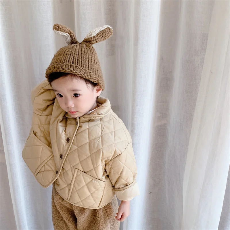 

Girls Baby's Kids Coat Jacket Outwear 2021 Retro Thicken Velvet Winter Autumn Top Cotton Cardigan Children's Clothing