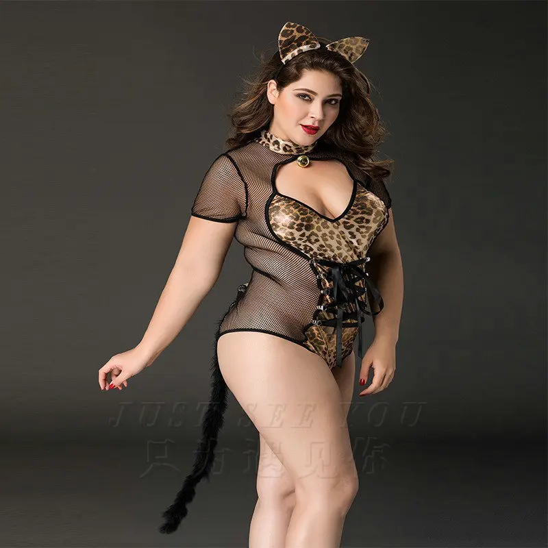 Размера плюс комплект женского костюм котенка для ролевых игр |