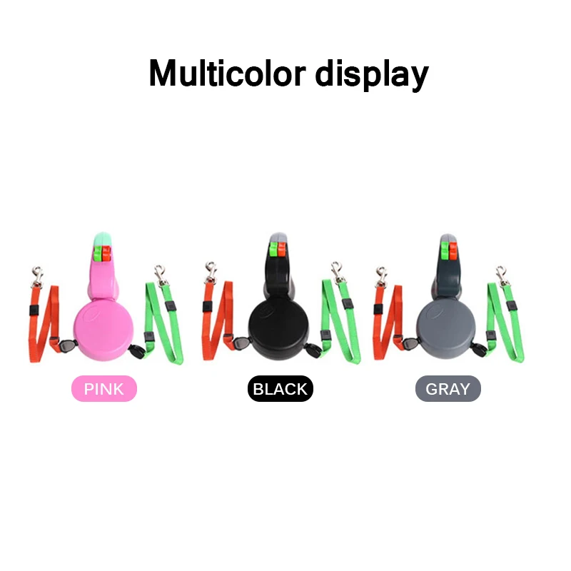 3 м выдвижной поводок для собак с двумя головками автоматический гибкий щенка