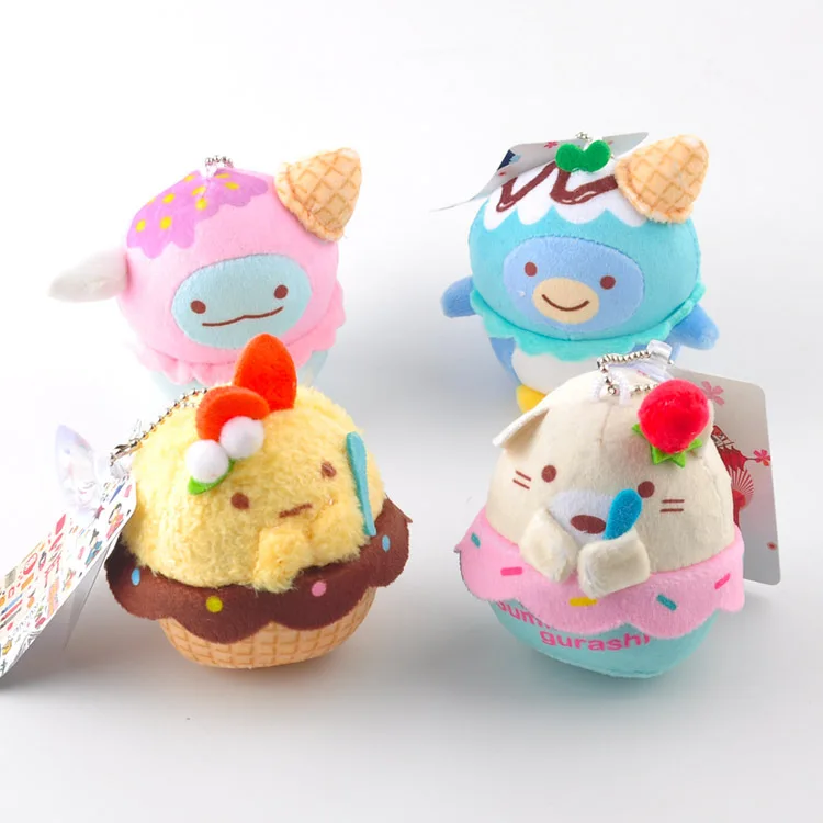 9 см Kawaii Sumikko Gurashi углу био плюшевый брелок подвеска игрушек креативные мягкие