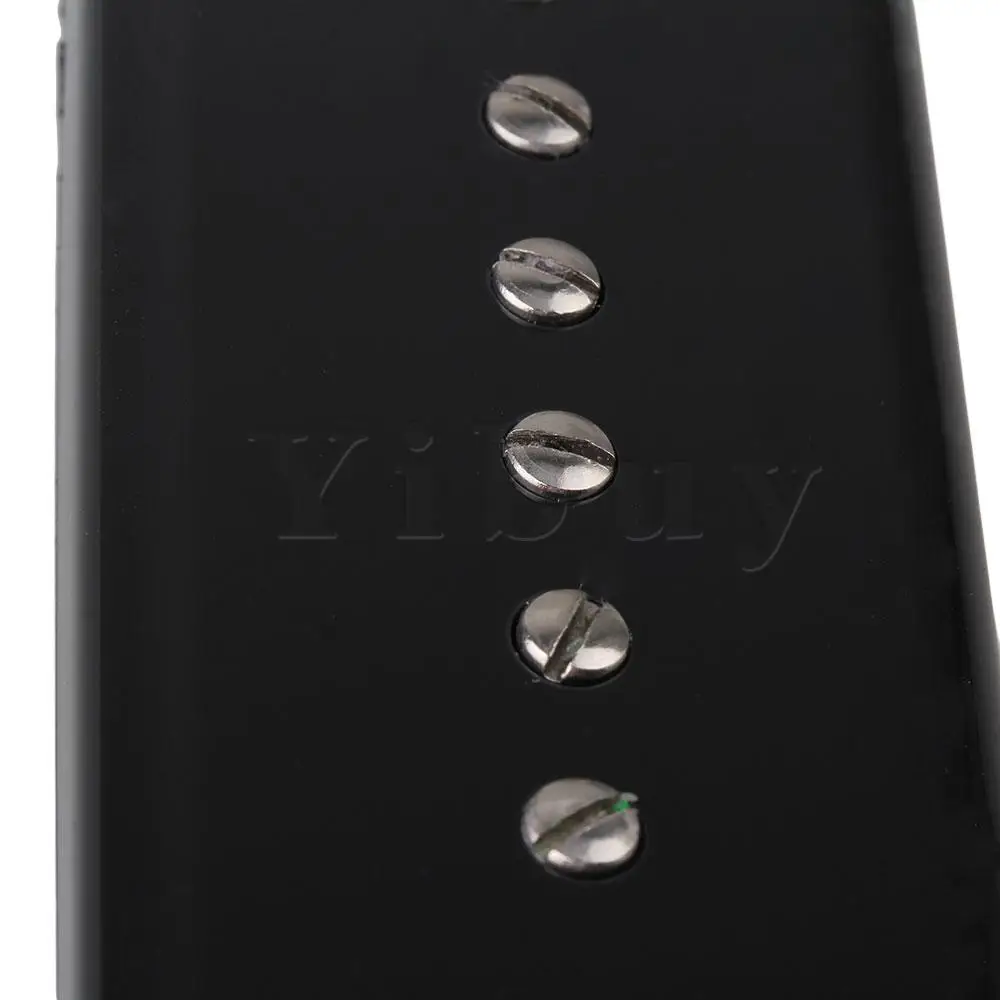 

Yibuy Vintage Ear Single Coil Guitar Pickup Set Ceramic Magnet Black Shell