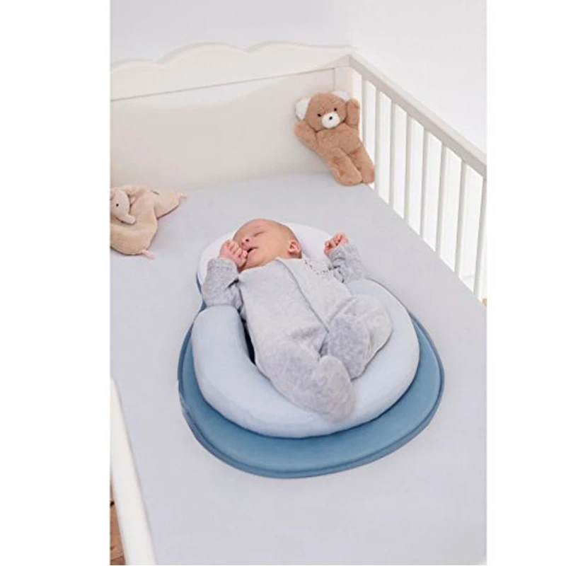 

Baby Anti-Roll Pillow Newborn Prevent Flat Head Infant Sleep and Sweat-Absorbent Memory Foam Mattress