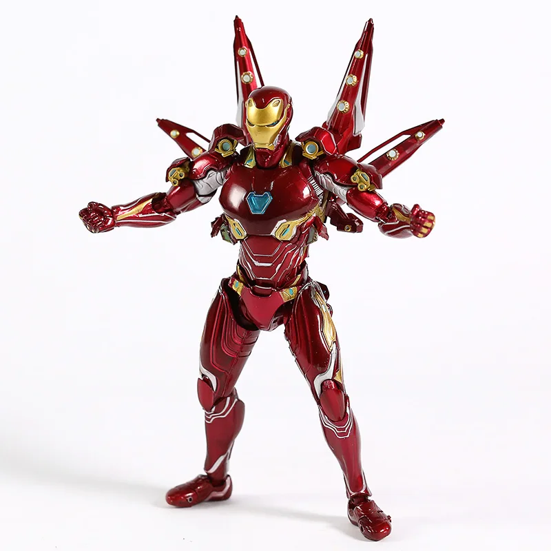 SHF Мстители эндгейм Железный человек Марка L MK 50 нано набор оружия 2 ПВХ фигурка Коллекционная модель игрушки
