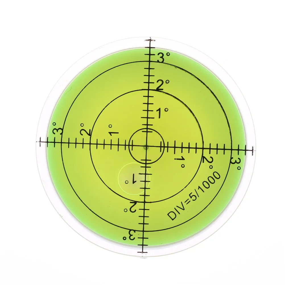 

60x12mm Instrument Circular Bubble Acrylic Level Indicator Shell Tool Turnable Precision Round spirit level measurement Tools