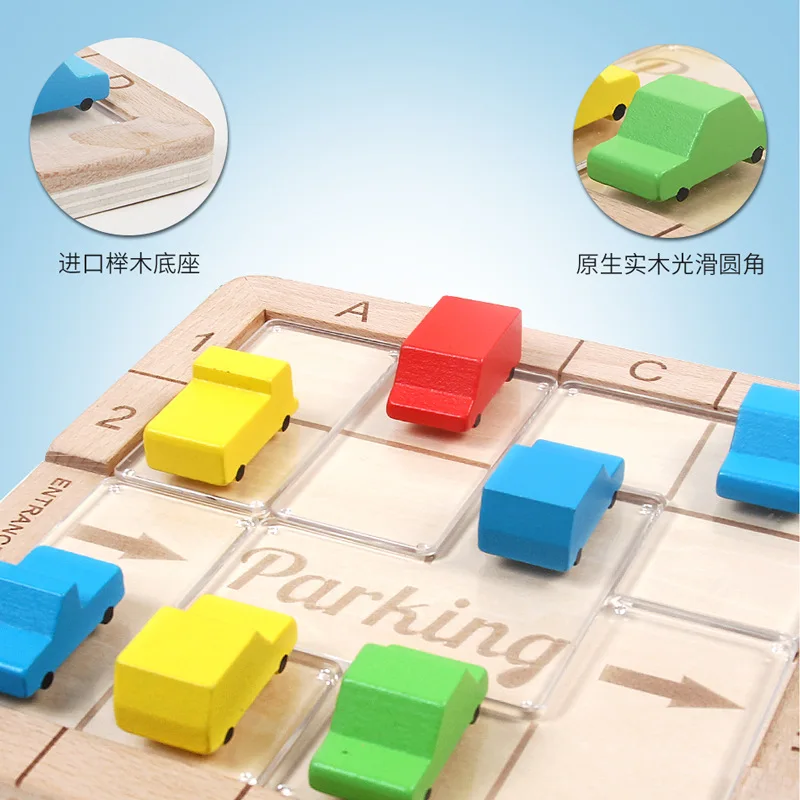 

1 Set 3D Puzzles Game Toy Kids Toys Car Model Maze Parking Lot IQ Car Parking Geometric Puzzle Educational Toys