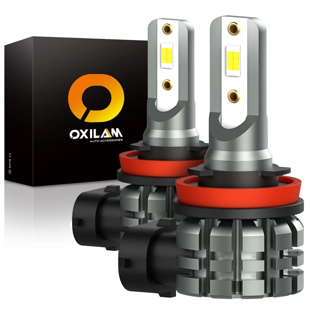 

OXILAM 2x H8 H16JP светодиодсветодиодный противотумансветильник s H10 H11 Led 360 ° Canbus CSP Автомобильные противотуманные фары DRL дневные ходовые огни 6500K б...