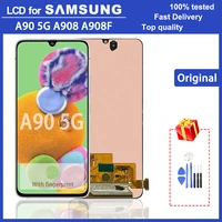 original 6 7 amoled a90 5g lcd display for samsung galaxy a90 5g a908 a908f lcd touch screen assembly replacement parts