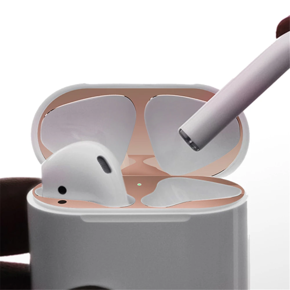 8 цветов металлическая защитная крышка для AirPods Airpod Pro пленка кожи железная