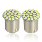 2 шт., автомобисветодиодный светодиодные лампы P21W 1156 Ba15s 1157 Bay15d для указателей поворота