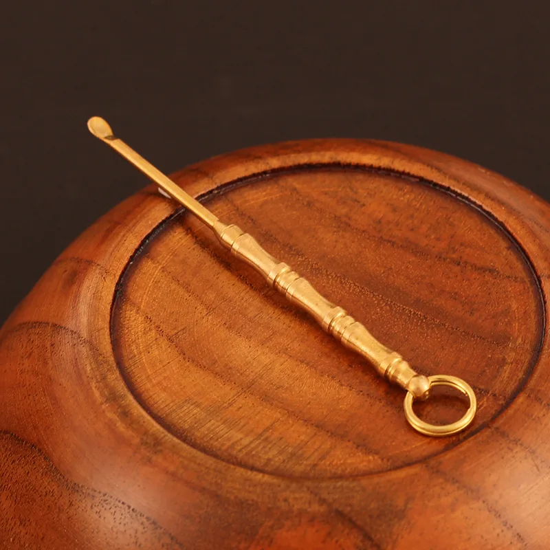 Легкий ложка для удаления ушной серы инструментами чистки ушей Портативный Медь